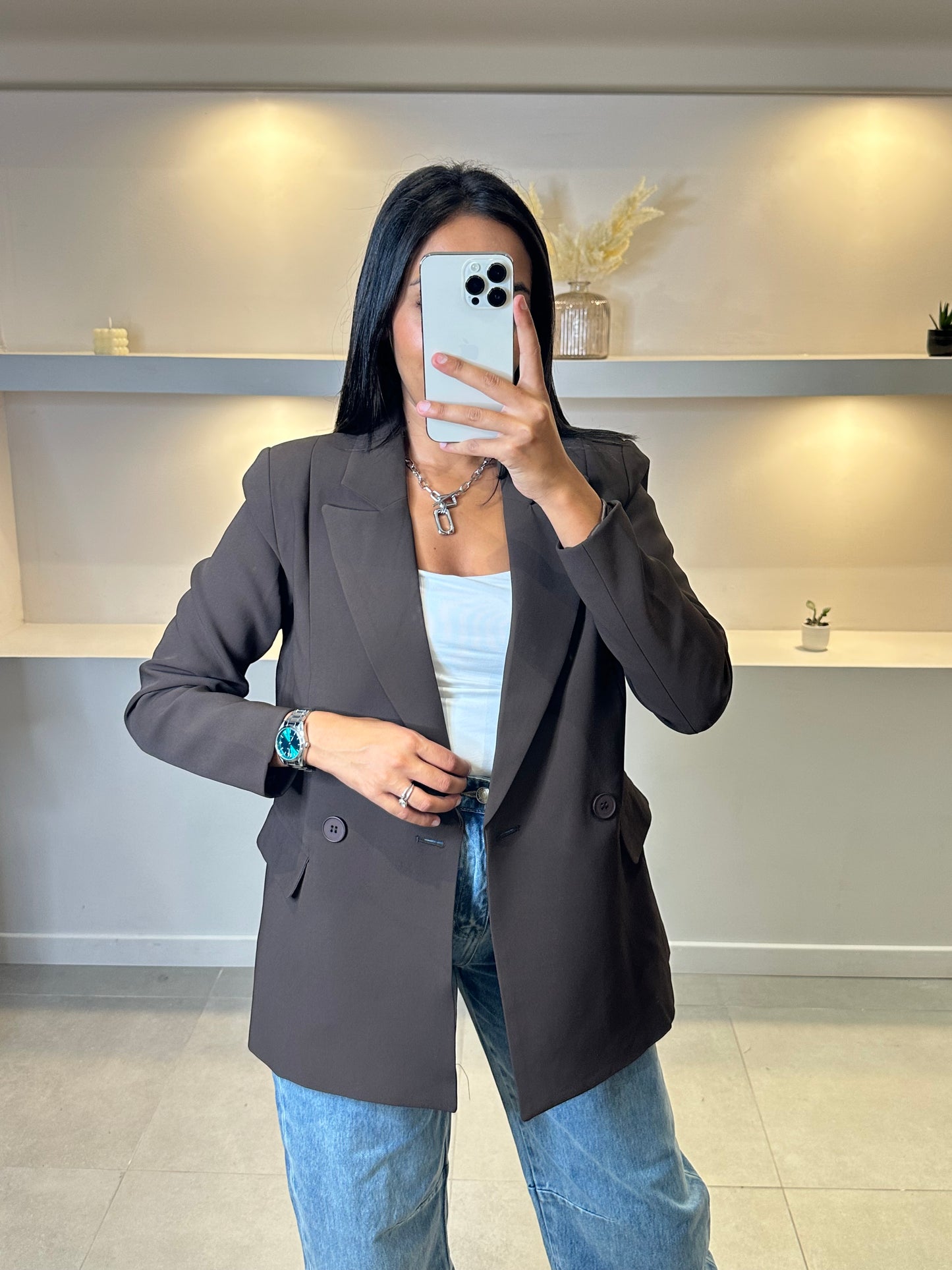 Veste blazer chocolat
