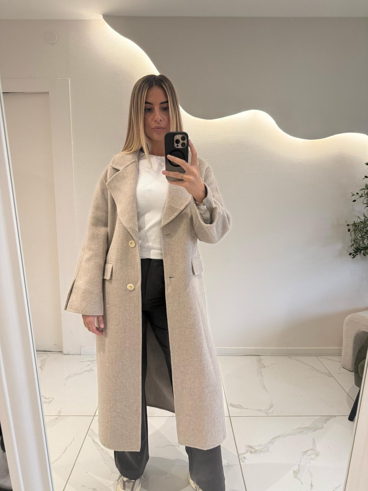 Manteau long 2 coloris