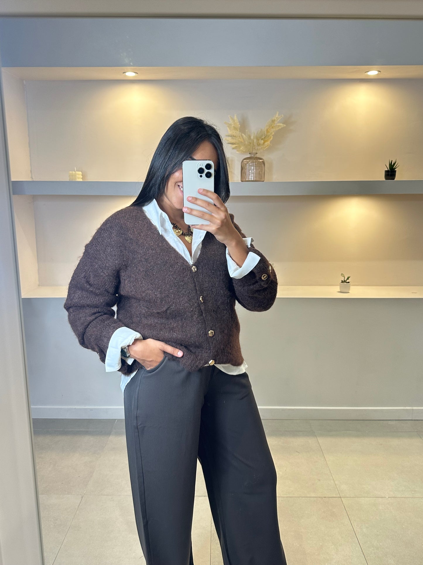 PANTALON FLUIDE CHOCOLAT
