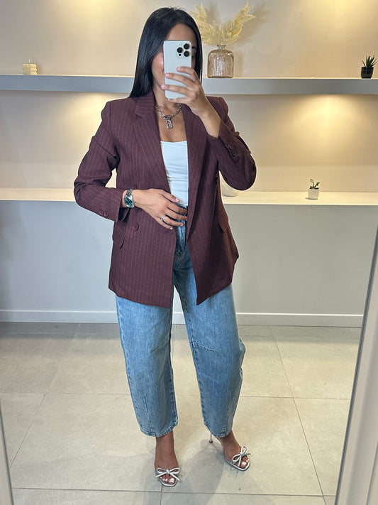 Veste blazer bordeaux