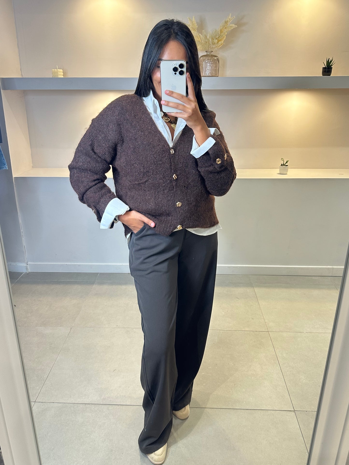 PANTALON FLUIDE CHOCOLAT