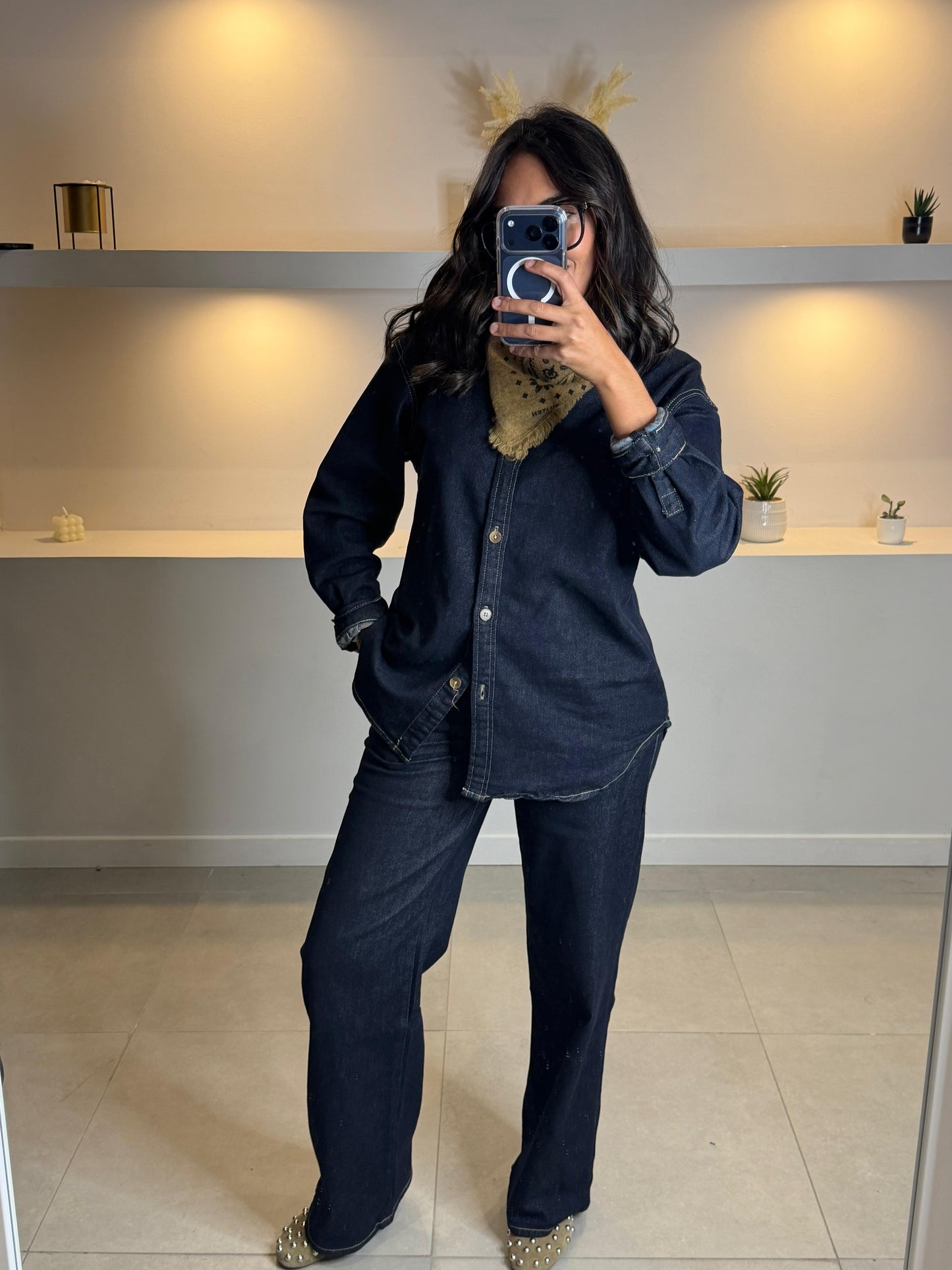 Ensemble en jean, deux pièces