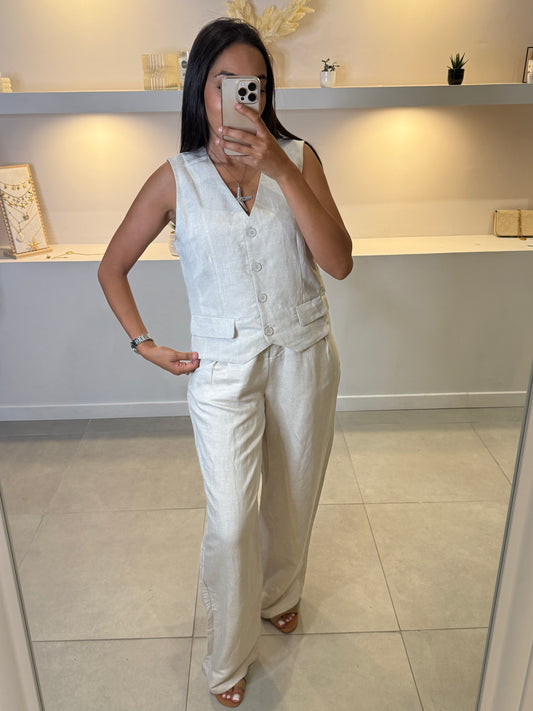 Ensemble lin 2 pieces