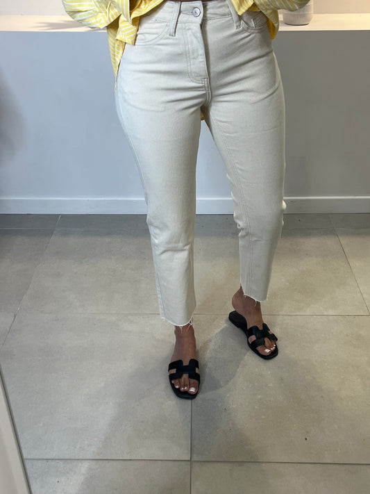Jean droit  taille haute