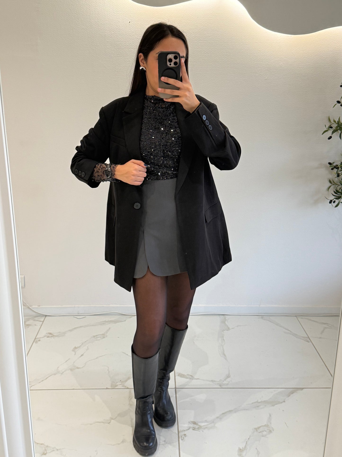 Haut en sequin