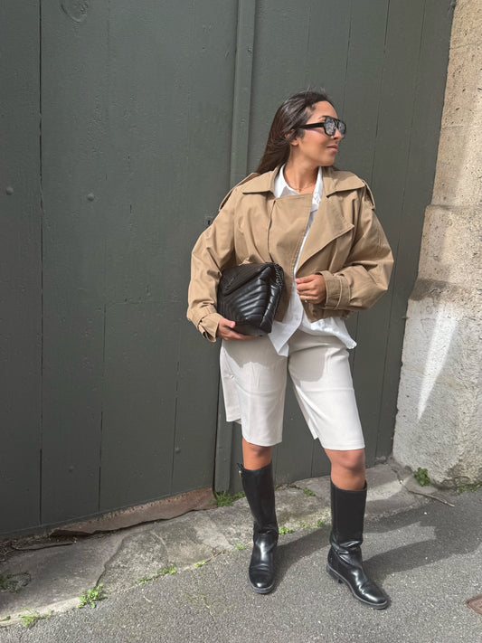 Veste loose kaki